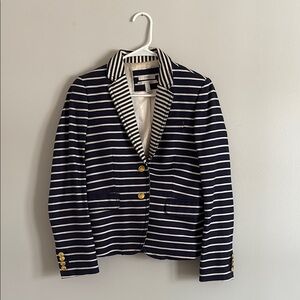J. Crew Schoolboy Blazer Navy Striped Women's Blazer